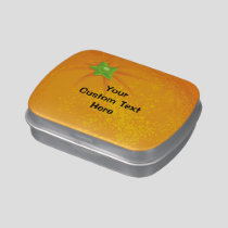 Whole Orange Background Candy Tin