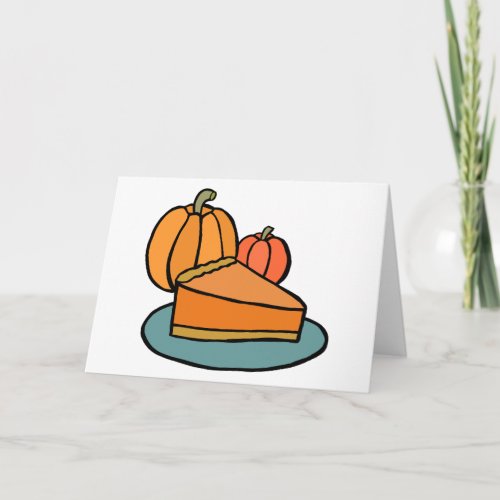 Whole Pumpkin Pie Holiday Card