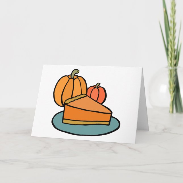Whole Pumpkin Pie Holiday Card (Front)