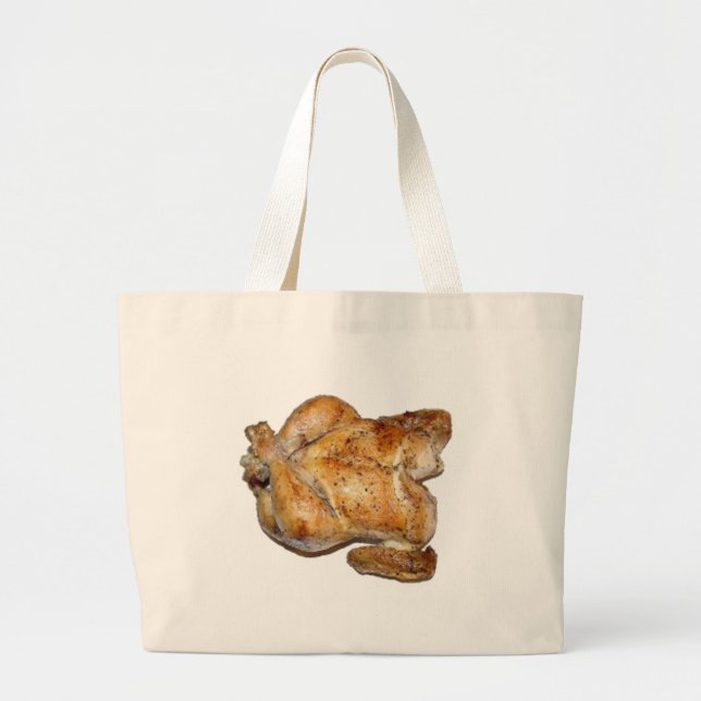 Whole Roast Chicken Large Tote Bag (Front)