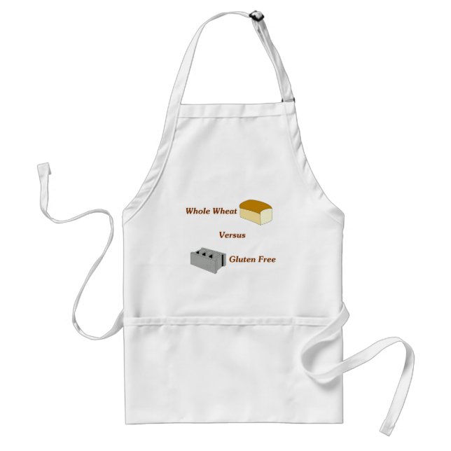 Whole Wheat Versus Gluten Free Adult Apron (Front)