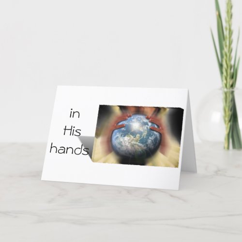 Whole World in His Hands Holiday Card