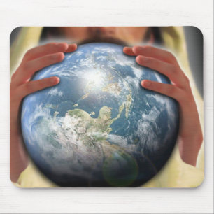 Whole World in His Hands Mouse Pad