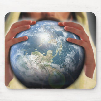 Whole World in His Hands Mouse Pad