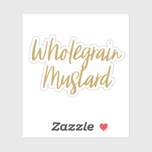 Wholegrain Mustard Storage Sticker