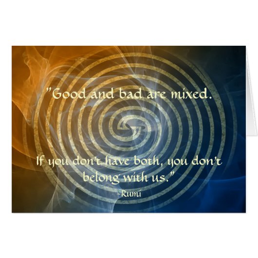 Wholeness-Rumi and Poetic Art Cards (Front Horizontal)