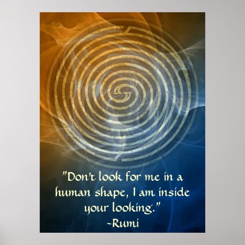 Wholeness_Rumi and Poetic Art Poster