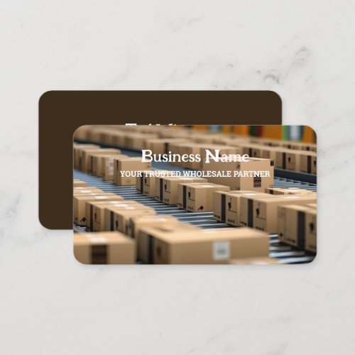 Wholesale Distributor Business Card