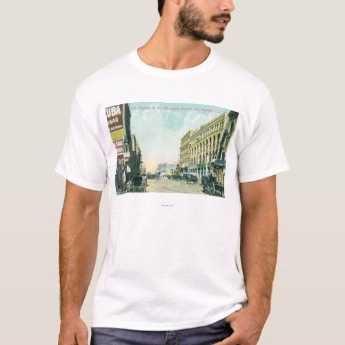 Wholesale District Scene on Los Angeles Street T_Shirt