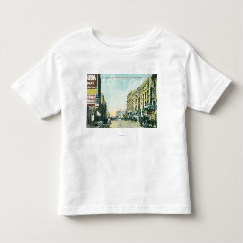 Wholesale District Scene on Los Angeles Street Toddler T_shirt