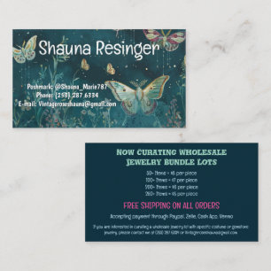 Wholesale Jewelry Sales Butterfly  Business Card