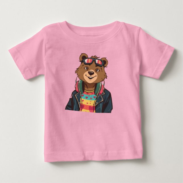 Wholesome Bear – Cozy, Colorful and Heartwarming Baby T-Shirt (Front)