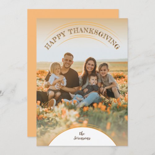 Wholesome Happy Thanksgiving Photo Card