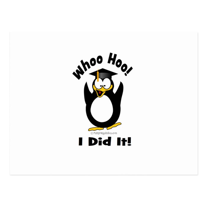 whoo hoo I did it Postcard