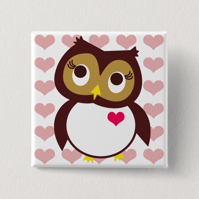 Whoo Loves You Button (Front)