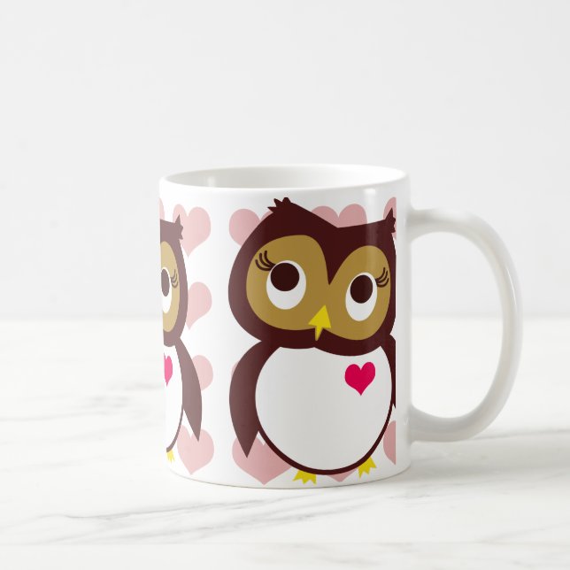 Whoo Loves You Coffee Mug (Right)