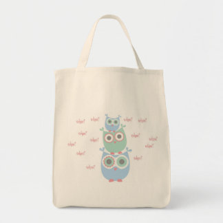 Whoo Loves You Organic Grocery Tote