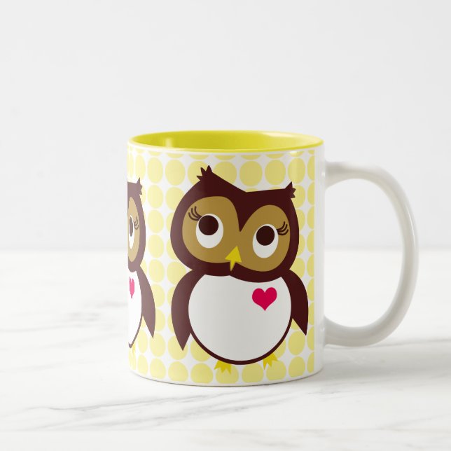 Whoo Loves You Two-Tone Coffee Mug (Right)