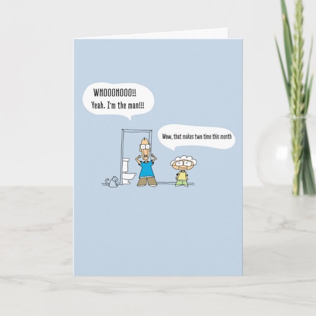 whoohooo!!! Funny Comic Birthday Card - 004 (Front)