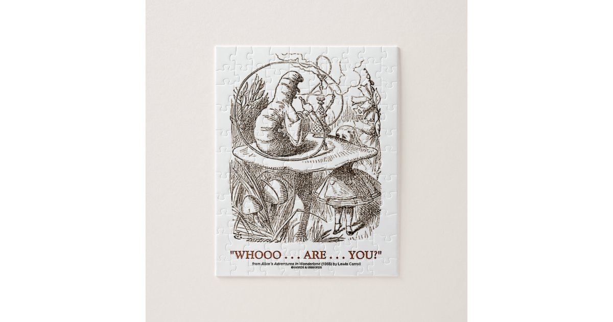 Whooo Are You Alice And The Caterpillar Jigsaw Puzzle Zazzle Com Whooo Are You Alice And The Caterpillar Jigsaw Puzzle Zazzle Com