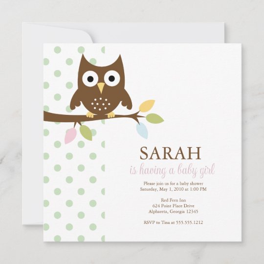 {whooo is having a baby?} invitation | Zazzle.com