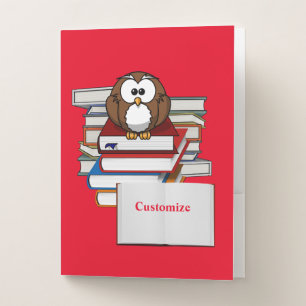 Whooo Likes To Read? Pocket Folder