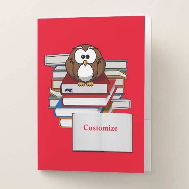 Whooo Likes To Read? Pocket Folder (Front)