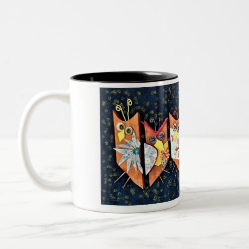 Whooooooo loves coffee  Two_Tone coffee mug