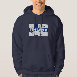 Whooper Swan of Finland Men's Basic Hooded Sweatshirt