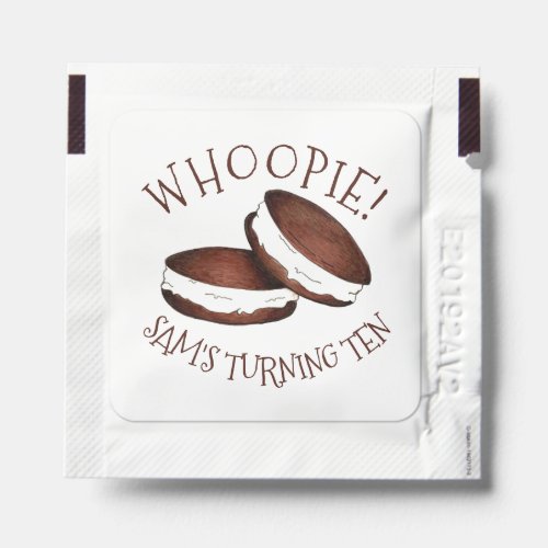 Whoopie PA Dutch Food Whoopie Pies Birthday Party Hand Sanitizer Packet