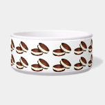 Whoopie Pie Pet Bowl<br><div class="desc">Features an original marker illustration of a chocolate whoopie pie stuffed with delicious vanilla frosting. The quintessential Pennsylvania treat!</div>