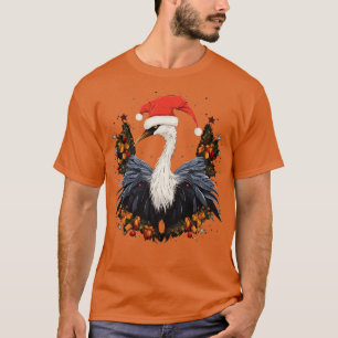 Whooping Crane Christmas T-Shirt