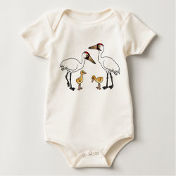 Whooping Crane Family Infant Organic Creeper