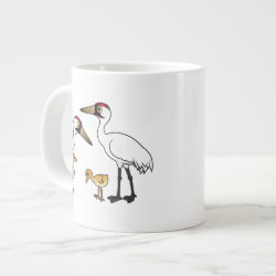 Whooping Crane Family Jumbo Mug