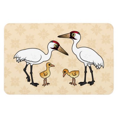 Whooping Crane Family Magnet