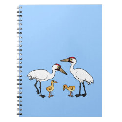 Whooping Crane Family Photo Notebook (6.5