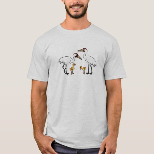 Whooping Crane Family T_Shirt