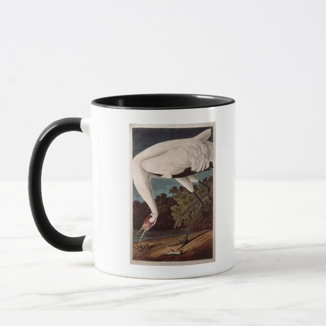 Whooping Crane, from 'Birds of America' Mug (Left)