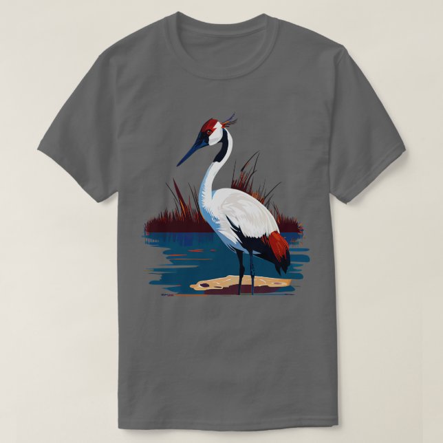Whooping Crane TShirt (Design Front)
