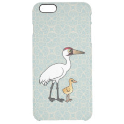 Whooping Crane with Chick Uncommon iPhone 6 Plus Clearly™ Deflector Case