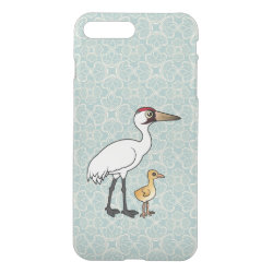 Whooping Crane with Chick Uncommon iPhone 7 Plus Clearly™ Deflector Case