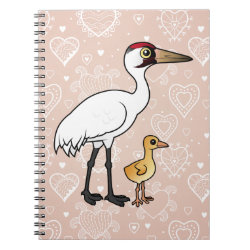 Whooping Crane with Chick Photo Notebook (6.5