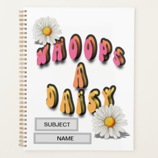 Whoops a daisy work book with templates planner