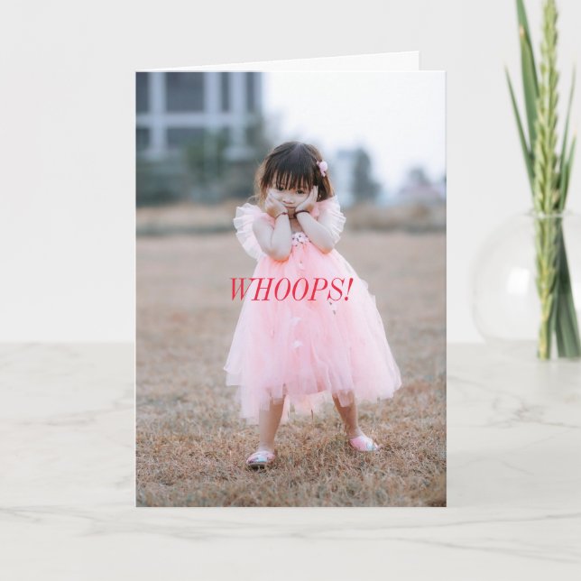 WHOOPS BELATED BIRTHDAY CARD (Front)