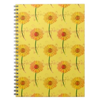 Whoopsy-Daisy Daisies on Spiral Photo Notebook