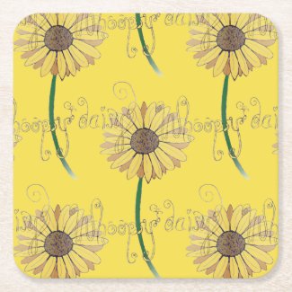 Whoopsy-Daisy Daisies Set of 6 Paper Coasters