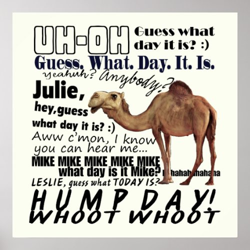 Whoot Whoot Hump Day Poster