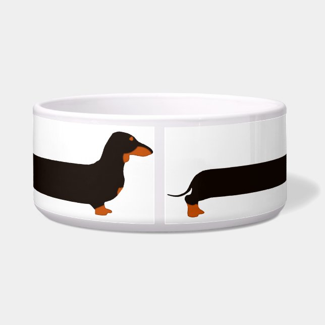 Whoozat Dachshund too? Bowl (Back)