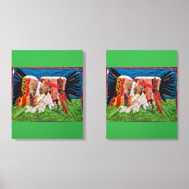 whopping crane dance foam core photo tile  (Front Set)