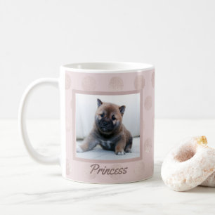 Who's a Good Dog? Girly Pink Dog Photo Coffee Mug